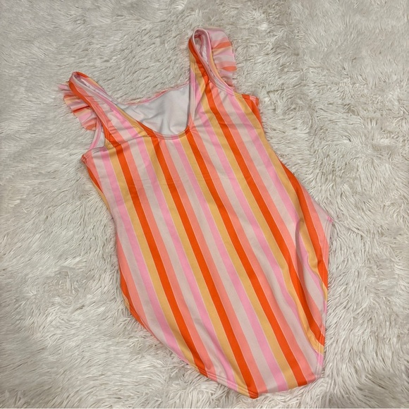 Girls' Retro Rainbow One Piece Swimsuit - Cat & Jack ️ Size XL (14) NWOT - Picture 5 of 8